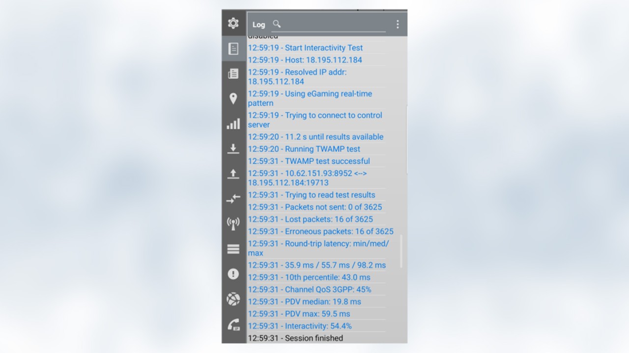 Latency and interactivity test with QualiPoc Latency and interactivity test with QualiPoc