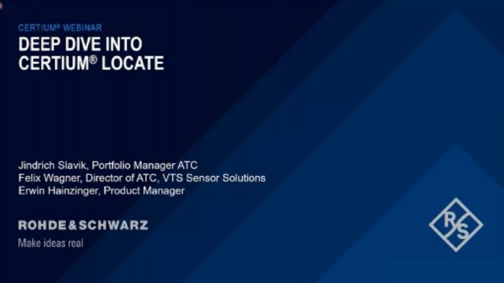 Deep dive into CERTIUM® LOCATE Deep dive into CERTIUM® LOCATE