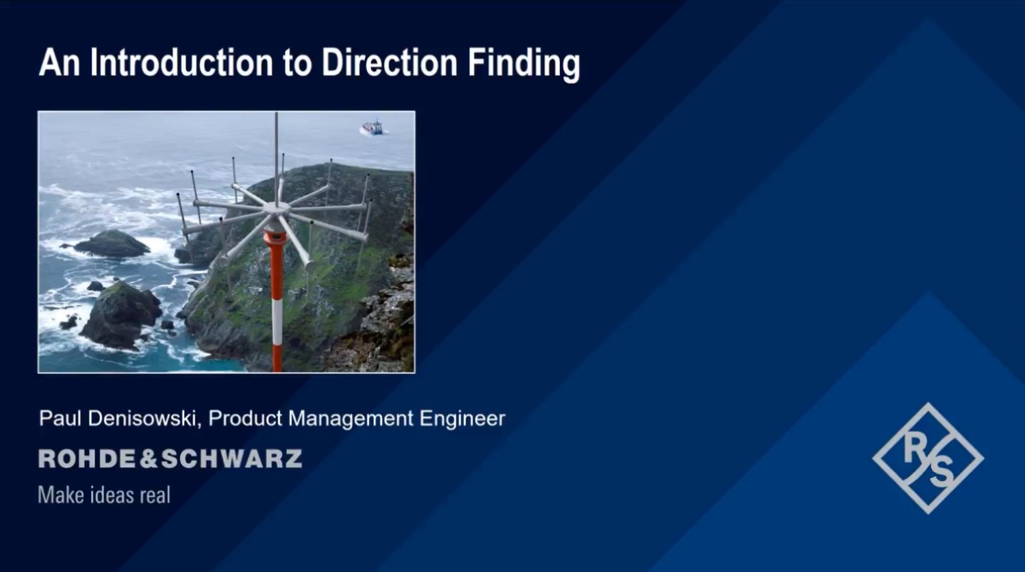 Image: An Introduction to Direction Finding Screen Capture Image: An Introduction to Direction Finding Screen Capture